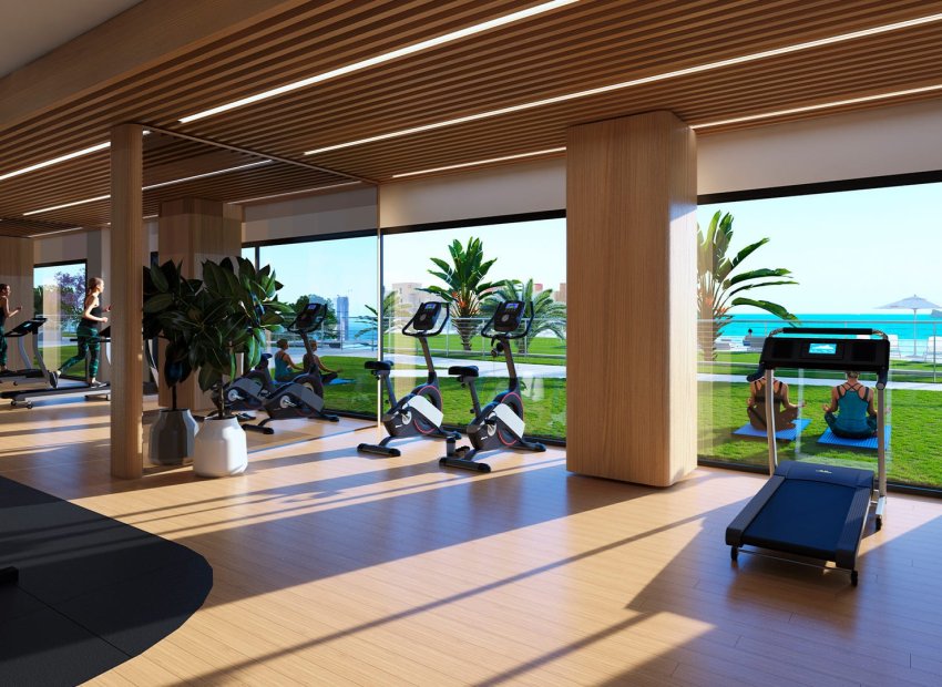 Terraza - Just 50 meters from Poniente Beach. The development comprises a total of 286 homes, offering 1, 2, 3, and 4-bedroom apartments with stunning sea views and spacious terraces that provide the unique sensation of sailing from your own home.  The co