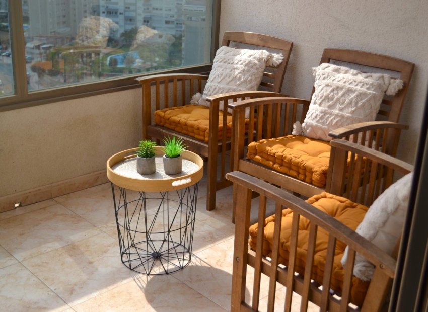 Terraza - Piso con piscina en La cala (Benidorm - Costa blanca ) 