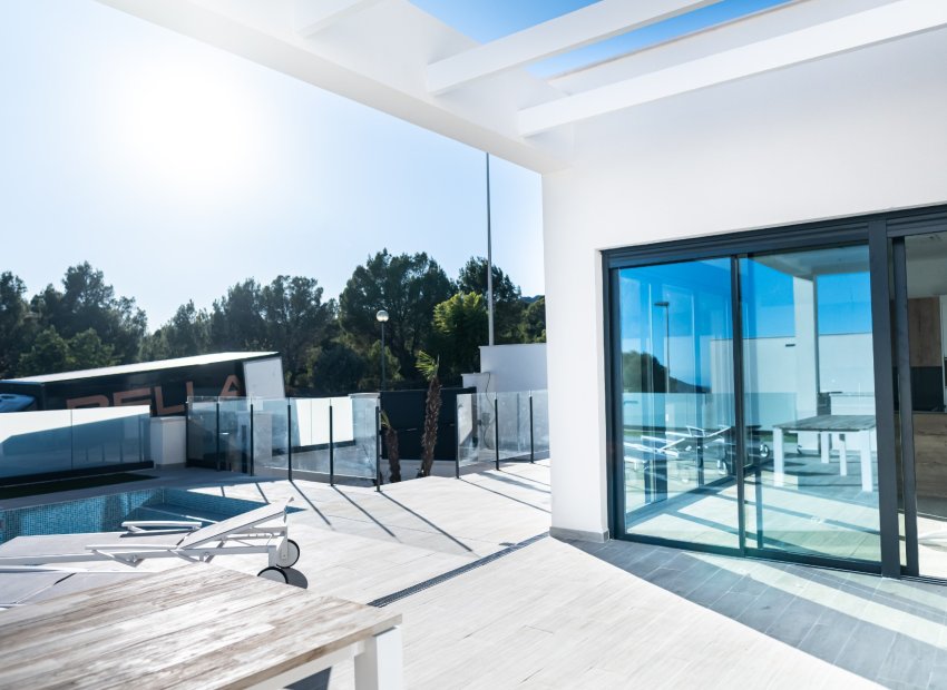 Terraza - Villa de obra nueva DREAM en Polop (Costablanca - Alicante)