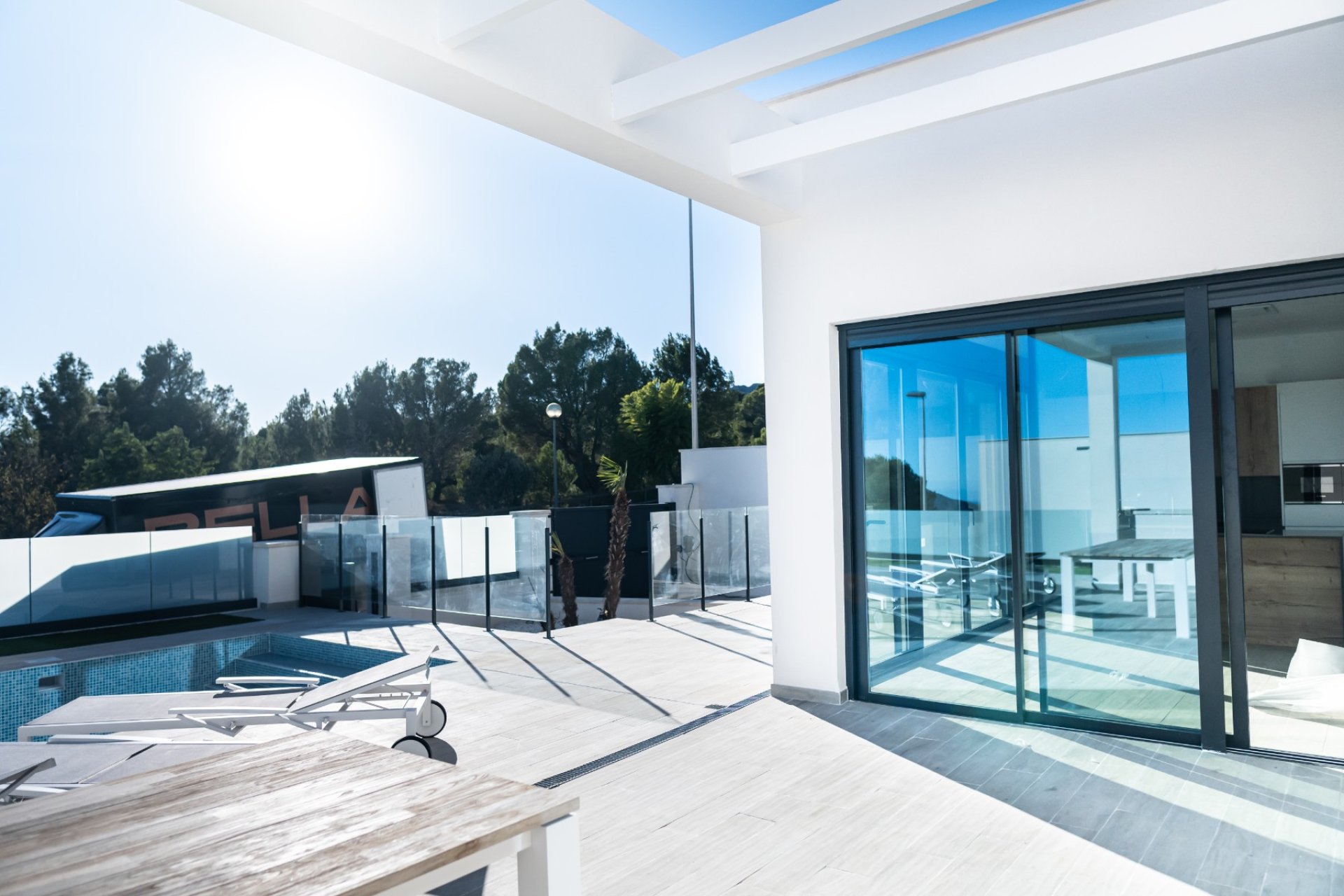 Terraza - Villa de obra nueva DREAM en Polop (Costablanca - Alicante)