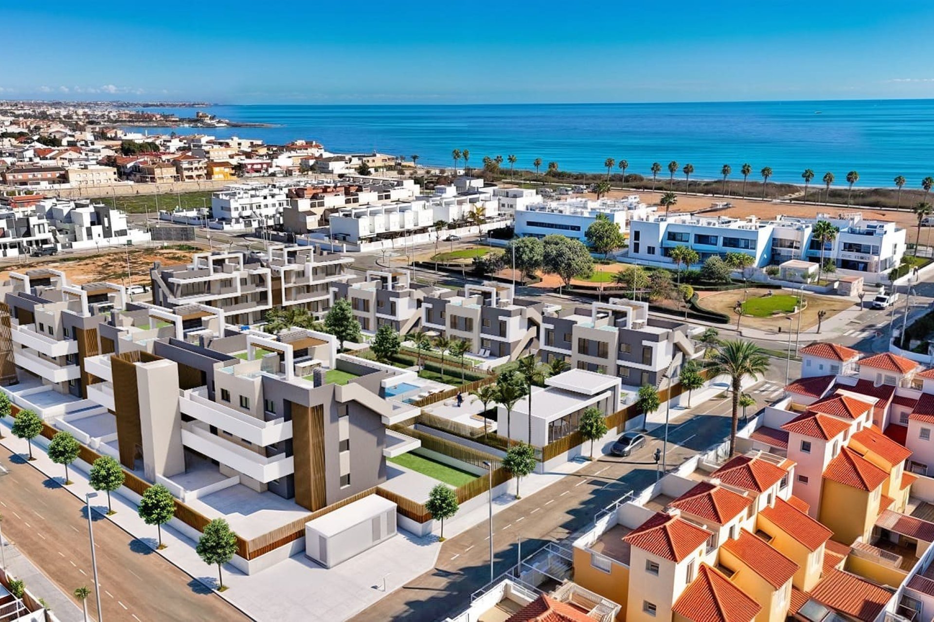 Ubicación - Apartamentos Turísticos en Primera Línea de Mar, Pilar de la Horadada, Alicante (Costa Blanca Sur)