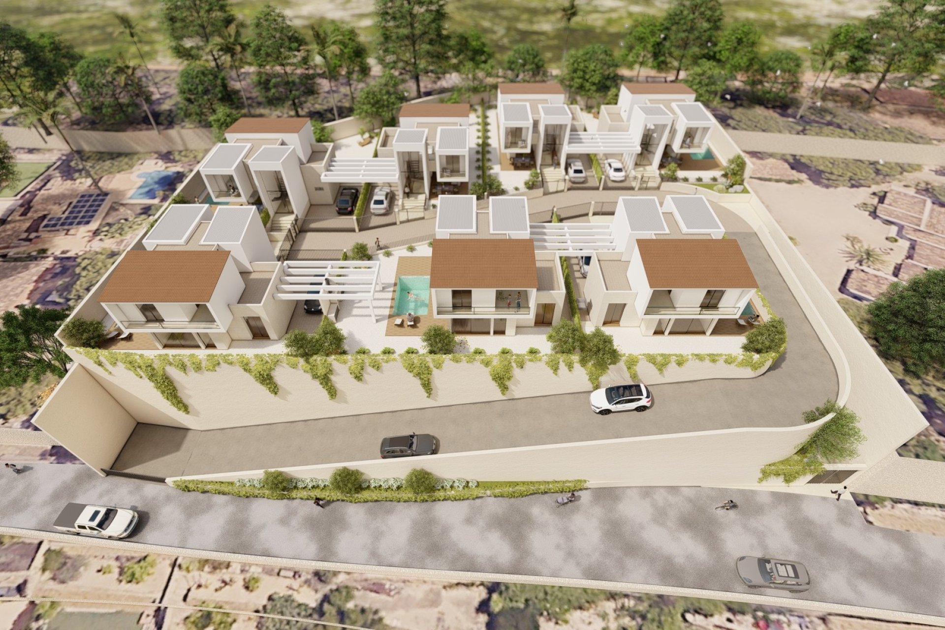 Urbanizacion - Villa de obra nueva Vila Natura en La Nucia (Costablanca - Alicante)