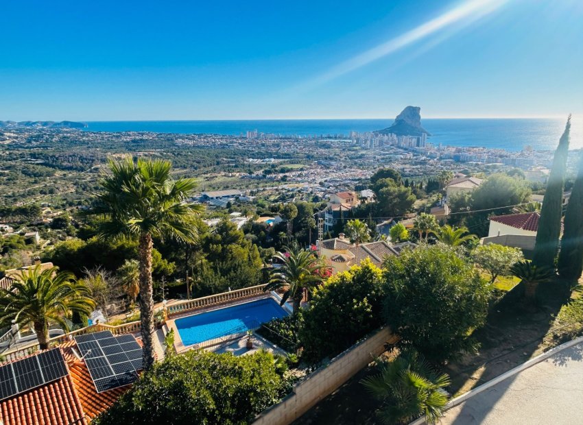 Widok - Dom szeregowy z widokiem na morze w Calpe (Costa Blanca) 