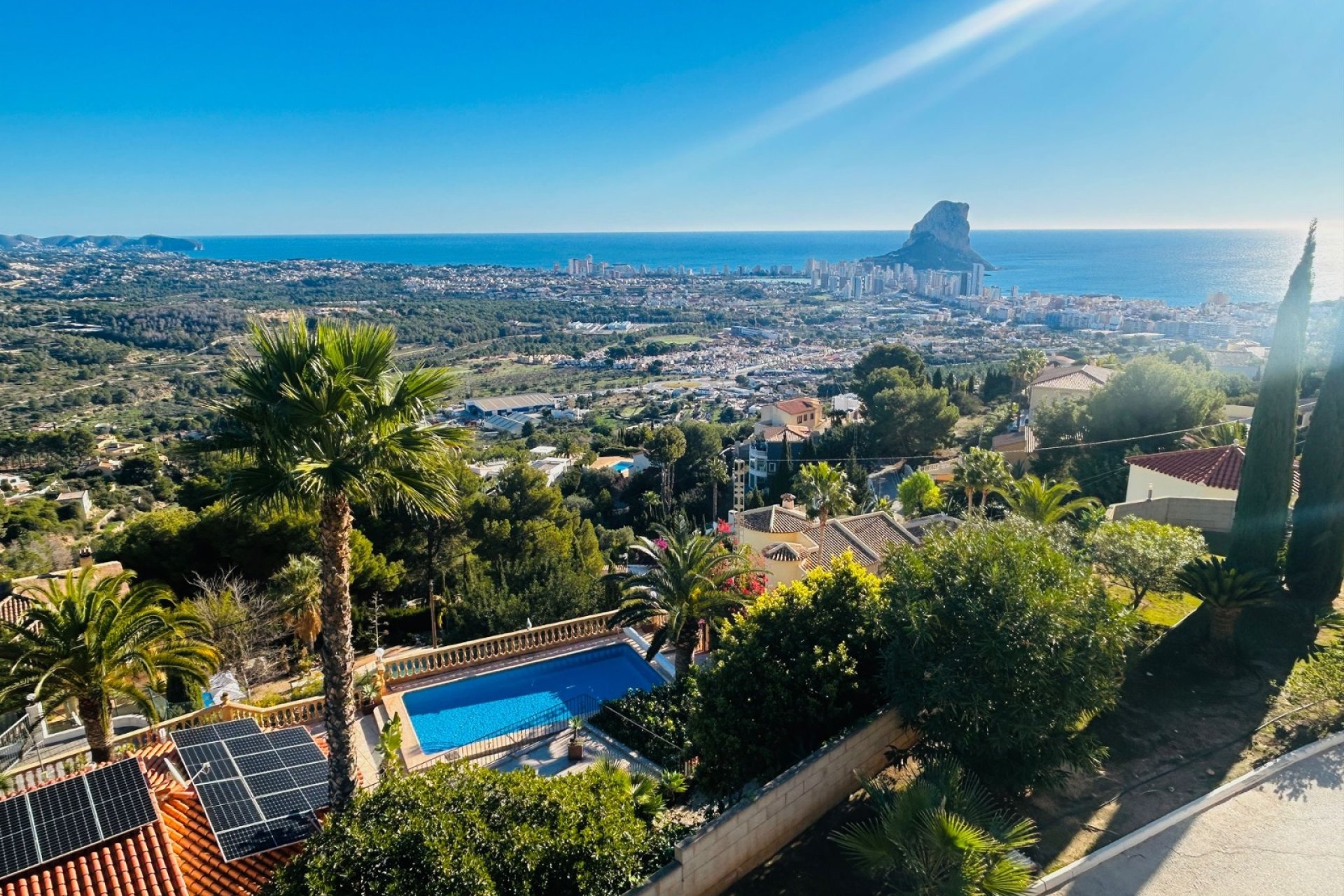 Widok - Dom szeregowy z widokiem na morze w Calpe (Costa Blanca) 