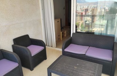 Terraza - Acogedor apartamento con licencia turística en Rincón de Loix, Benidorm (Costa Blanca)